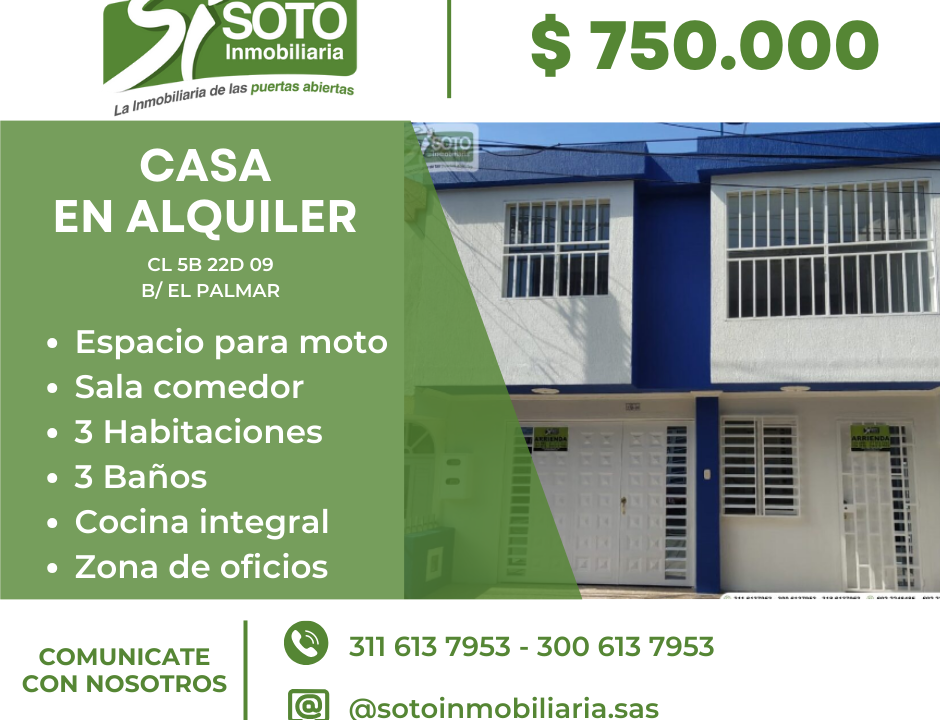 Post para Facebook Venta de Casa Moderno Rojo y Azul (1)